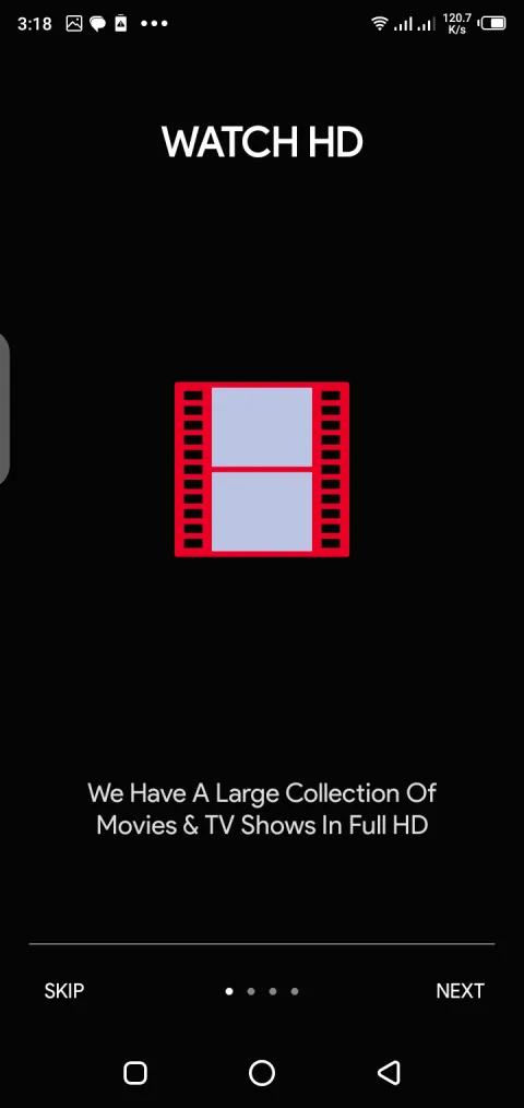 Screenshot of the Stream Flix app on Android