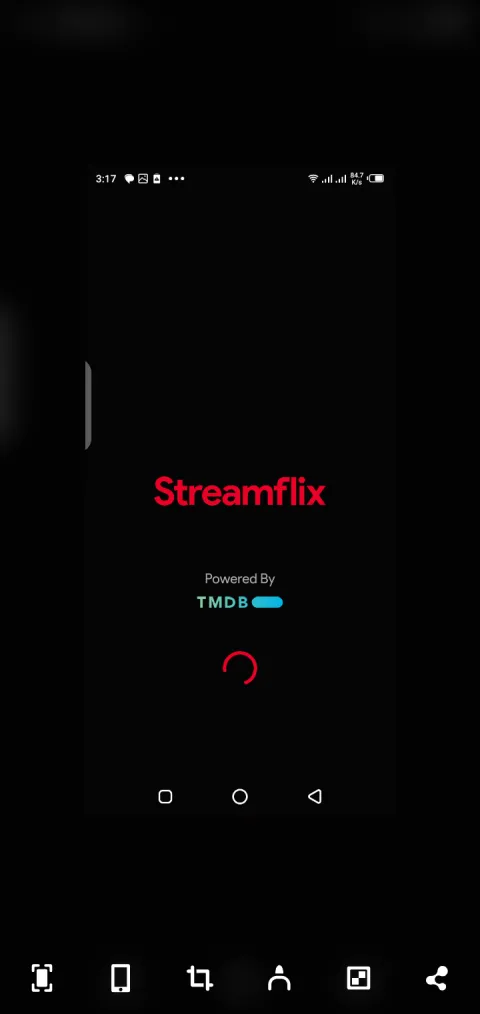 Screenshot of the Stream Flix app on Android